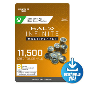 Halo Infinite Multiplayer Créditos / 11500 monedas de juego digitales / Xbox One / Xbox Series X·S / PC / Descargable 