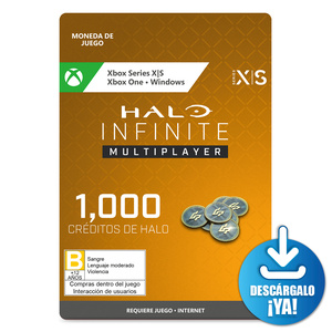 Halo Infinite Multiplayer Créditos / 1000 monedas de juego digitales / Xbox One / Xbox Series X·S / PC / Descargable 