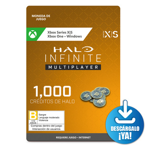 Halo Infinite Multiplayer Créditos / 1000 monedas de juego digitales / Xbox One / Xbox Series X·S / PC / Descargable  Halo Infinite Multiplayer Créditos / 1000 monedas de juego digitales / Xbox One / Xbox Series X·S / PC / Descargable