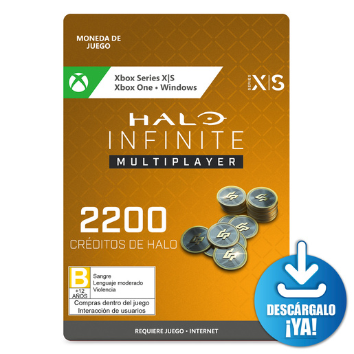 Halo Infinite Multiplayer Créditos / 2200 monedas de juego digitales / Xbox One / Xbox Series X·S / PC / Descargable 