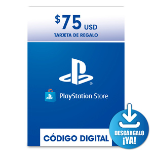 PlayStation Store / Tarjeta de regalo digital 75 dólares USD / Descargable