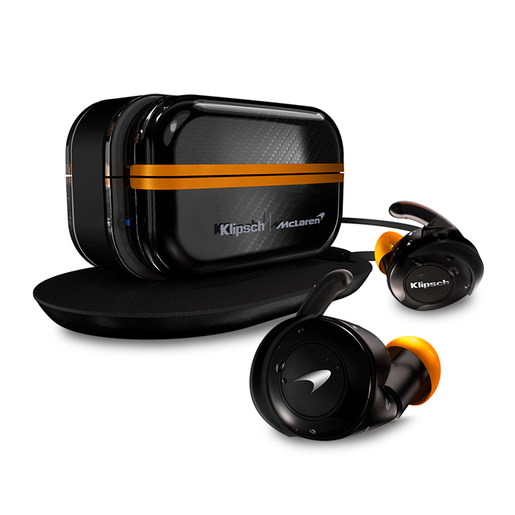 Audífonos Bluetooth Klipsch T5 II McLaren Edition Sport True Wireless / In ear / Negro con naranja