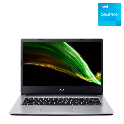 Laptop Acer Aspire 1 A114-33-C3Q7 / 14 Plg. / Intel Celeron / EMMC 64gb / RAM 4 gb / Plata