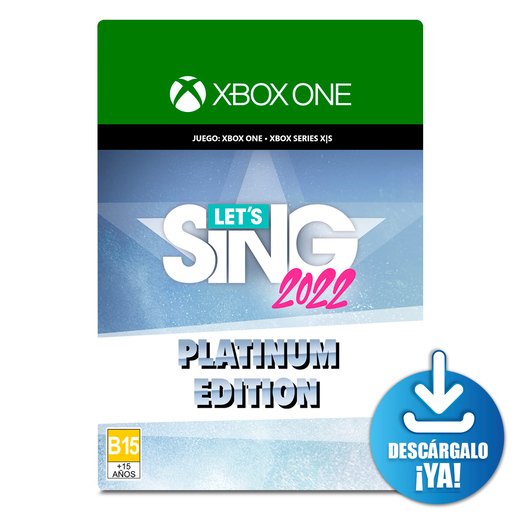 Lets Sing 2022 Platinum Edition / Juego digital /  Xbox Series X·S / Xbox One / Descargable