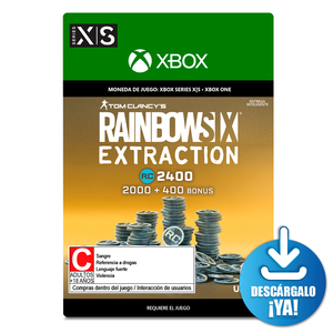 Tom Clancys Rainbow Six Extraction RC / 2400 monedas de juego digitales /  Xbox Series X·S / Xbox One / Descargable