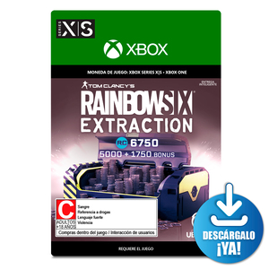 Tom Clancys Rainbow Six Extraction RC / 6750 monedas de juego digitales /  Xbox Series X·S / Xbox One / Descargable
