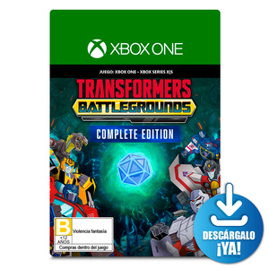 Transformers Battlegrounds Complete Edition / Juego digital / Xbox One / Xbox Series X·S / Descargable Transformers Battlegrounds Complete Edition / Juego digital / Xbox One / Xbox Series X·S / Descargable