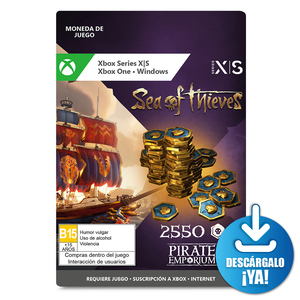Sea of The Thieves 2550 monedas Xbox One y Xbox Series X·S Descargable Sea of The Thieves 2550 monedas Xbox One y Xbox Series X·S Descargable