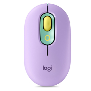 Mouse Inalámbrico Logitech Pop Fresh / Lila con verde / USB