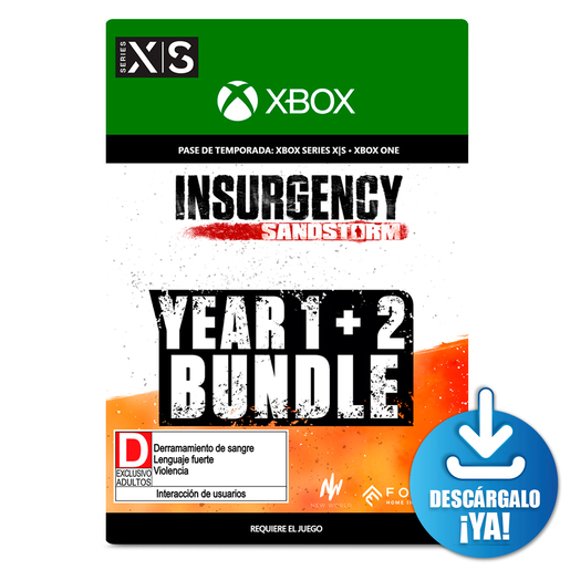 Insurgency Sandstorm 1 Year and 2 Bundle / Pase de temporada digital / Xbox One / Xbox Series X·S / Descargable