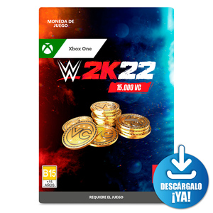 WWE 2K22 VC / 15000 monedas de juego digitales / Xbox One / Descargable