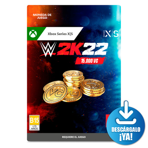 WWE 2K22 VC / 15000 monedas de juego digitales / Xbox Series X·S / Descargable