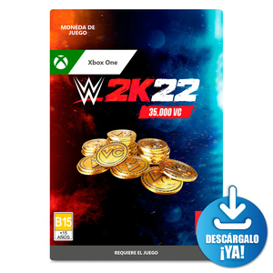 WWE 2K22 VC / 35000 monedas de juego digitales / Xbox One / Descargable