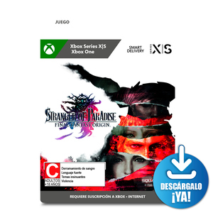 Stranger of Paradise Final Fantasy Origin / Juego digital / Xbox One / Xbox Series X·S / Descargable Stranger of Paradise Final Fantasy Origin / Juego digital / Xbox One / Xbox Series X·S / Descargable