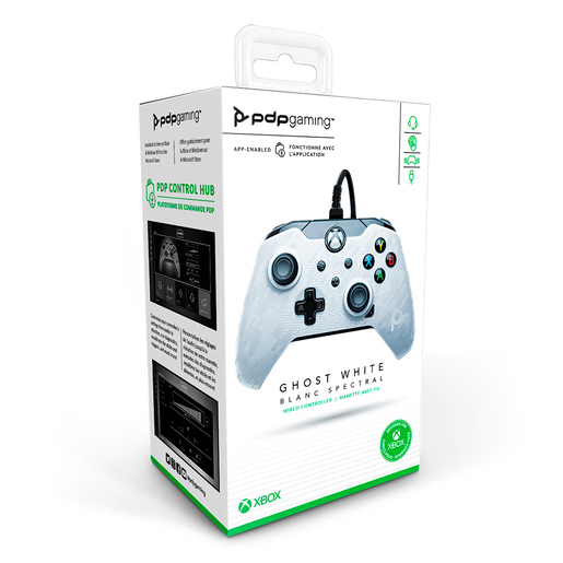 Control Alámbrico PDP Gaming Ghost White/ Xbox Series X / Blanco