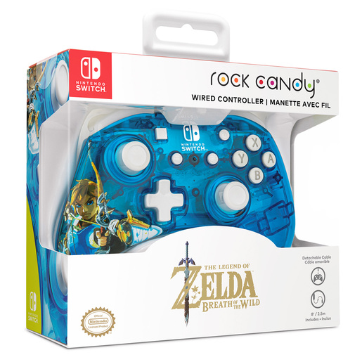 Control Alámbrico PDP Rock Candy Zelda / Nintendo Switch / Azul