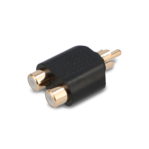 Adaptador de Audio 2 RCA a RCA RadioShack / Negro Adaptador de Audio 2 RCA a RCA RadioShack / Negro