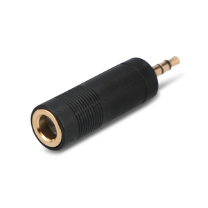Adaptador de Audio Estéreo 6.3 mm a Auxiliar 3.5 mm RadioShack / Negro Adaptador de Audio Estéreo 6.3 mm a Auxiliar 3.5 mm RadioShack / Negro