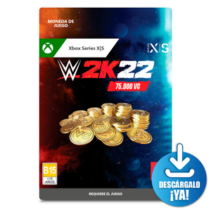 WWE 2K22 75000 monedas Xbox Series X·S Descargable
