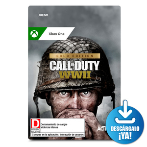 Call of Duty WWII Gold Edition / Juego digital / Xbox One / Descargable