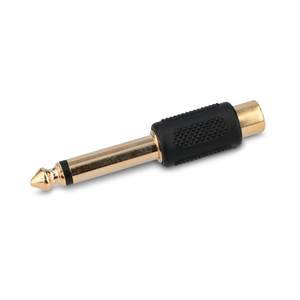 Adaptador de Audio RCA RadioShack 6.3mm Dorado Adaptador de Audio RCA RadioShack 6.3mm Dorado