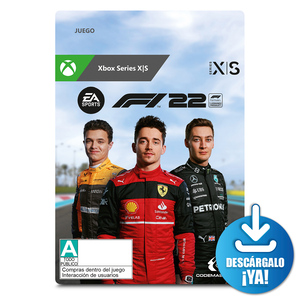 F1 2022 Edición Estándar / Juego completo / Xbox Series X·S / Descargable
