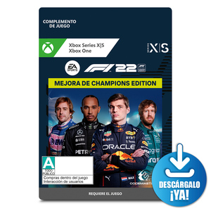 F1 2022 Champions Edition / Complemento de juego / Xbox One / Xbox Series X·S / Descargable