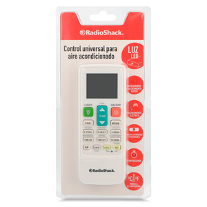 Control Universal para Aire Acondicionado RadioShack 22 botones Blanco Control Universal para Aire Acondicionado RadioShack 22 botones Blanco