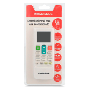Control Universal para Aire Acondicionado RadioShack / Plástico / 16 Botones / Blanco