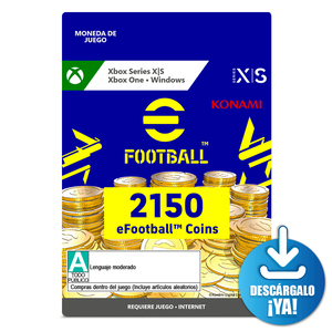 Efootball Coin / 2150 monedas de juego digitales / Xbox