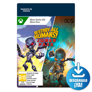 Destroy All Humans 2 / Paquete para Juego digital / Xbox One / Xbox Series X·S / Descargable Destroy All Humans 2 / Paquete para Juego digital / Xbox One / Xbox Series X·S / Descargable