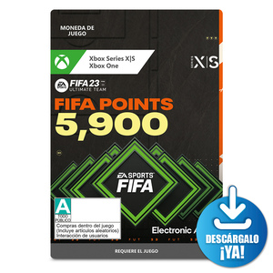 FIFA 23 EA Sports Ultimate Team Points 5900 Monedas de Juego Digital Xbox Series X·S Xbox One Descargable