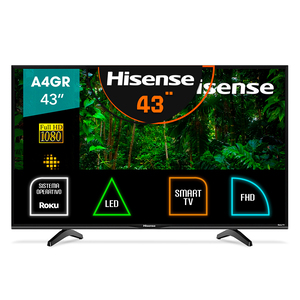 Pantalla Hisense Smart Roku TV 43A4GR 43 pulg. FHD
