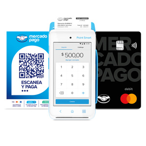 Kit Lector de Tarjetas Bancarias Mercado Pago Point Smart / Bluetooth / WiFi / Blanco