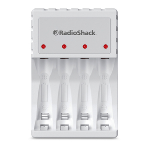 Cargador de Baterías AA y AAA RadioShack más 2 baterías AA Blanco Cargador de Baterías AA y AAA RadioShack más 2 baterías AA Blanco