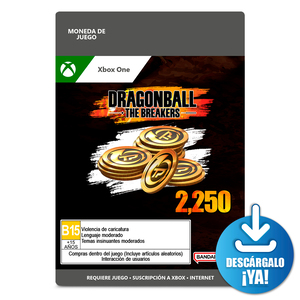 Dragonball The Breakers 2250 Coins Xbox One Descargable