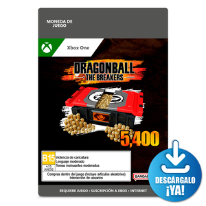 Dragonball The Breakers 5400 Coins Xbox One Descargable