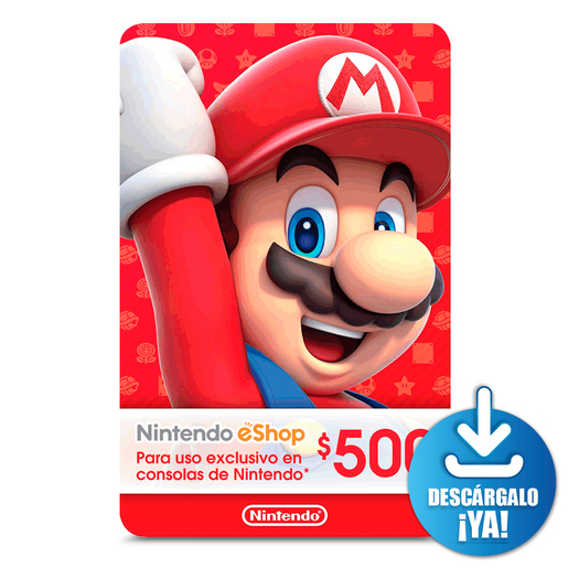 Tarjeta de Regalo Nintendo eShop Descargable $500 | RadioShack México