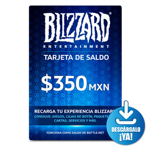 Tarjeta Blizzard / 350 pesos de saldo Battlenet / Descargable Tarjeta Blizzard / 350 pesos de saldo Battlenet / Descargable