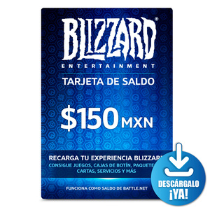 Tarjeta Blizzard / 150 pesos de saldo Battlenet / Descargable