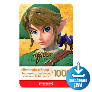 Tarjeta de Regalo Nintendo eShop / Descargable / $1000 