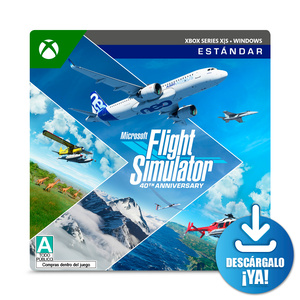 Microsoft Flight Simulator Estándar 40 Aniversario Windows/Series X·S Descargable