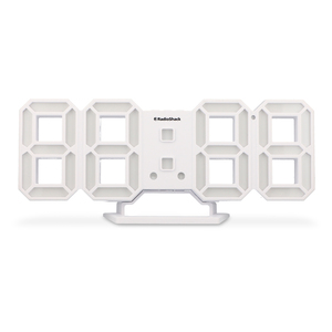 Reloj Despertador 3D RadioShack LED Blanco Reloj Despertador 3D RadioShack LED Blanco