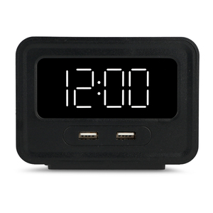 Despertador Digital Compacto RadioShack 2 puertos USB Negro Despertador Digital Compacto RadioShack 2 puertos USB Negro