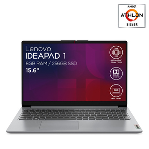 Laptop Lenovo IdeaPad 1 15.6 pulg. AMD Athlon Silver 256gb SSD 8gb