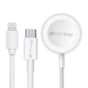 Cable Tipo C a Lightning con Cargador Inalámbrico DBugg 1 m Cable Tipo C a Lightning con Cargador Inalámbrico DBugg 1 m
