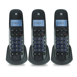 Teléfonos Inalámbricos M750-3 Motorola con Identificador 3 piezas Teléfonos Inalámbricos M750-3 Motorola con Identificador 3 piezas