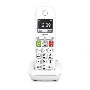 Teléfono Inalámbrico con Identificador E290 Gigaset Blanco Teléfono Inalámbrico con Identificador E290 Gigaset Blanco
