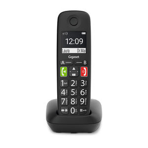 Teléfono Inalámbrico con Identificador E290 Gigaset Negro Teléfono Inalámbrico con Identificador E290 Gigaset Negro