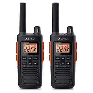 Walkie Talkie 64 km Cobra RX680 Negro 2 piezas Walkie Talkie 64 km Cobra RX680 Negro 2 piezas